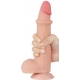 Dildo com bolsa de pele deslizante 17 x 4cm