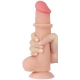 Dildo com bolsa de pele deslizante 15 x 4,5cm