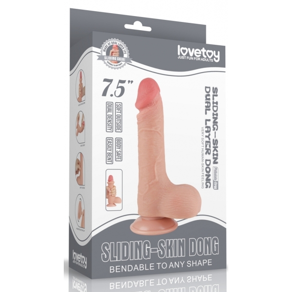 Dildo a pelle scorrevole 13 x 3,7 cm