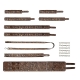 8-Piece Waistband Restraint Set BROWN