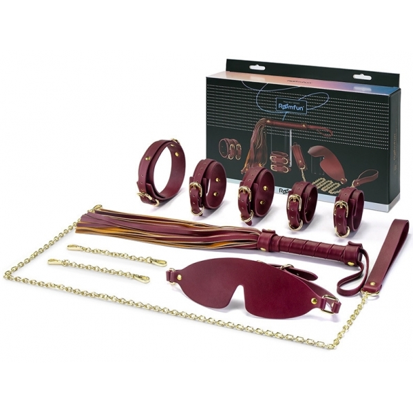 Coffret SM 5 Pièces Sex Navy Bordeaux