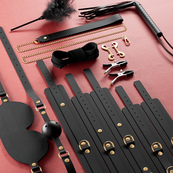 Bondage Sets Restraint Kits BLACK