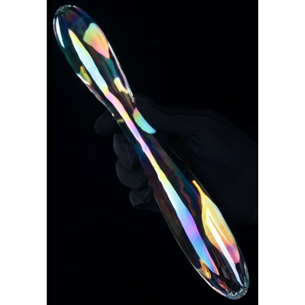 Glass Dildo Double Delight 22 x 3.6cm Transparent