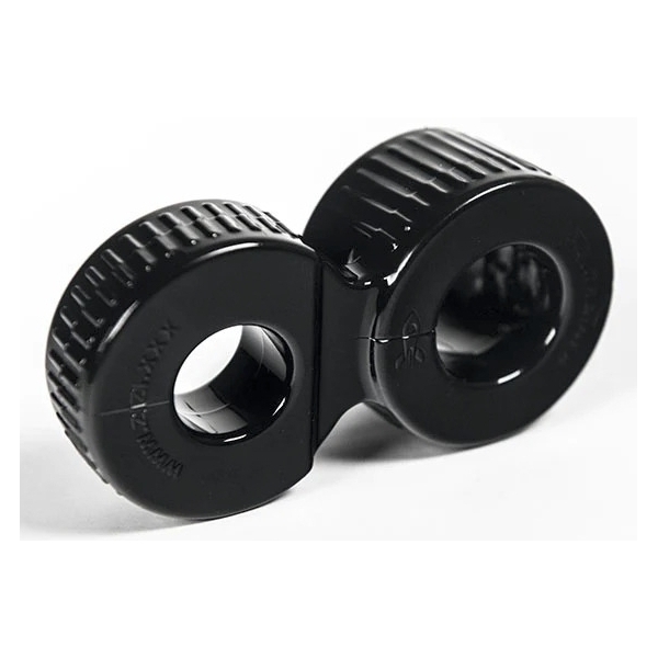 Ballstretcher Zizi Trainer Double Ring 25 mm Noir