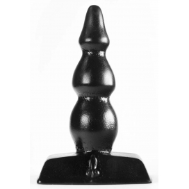 Plug anal ZIZI RIPPLE 9 x 3 cm Noir