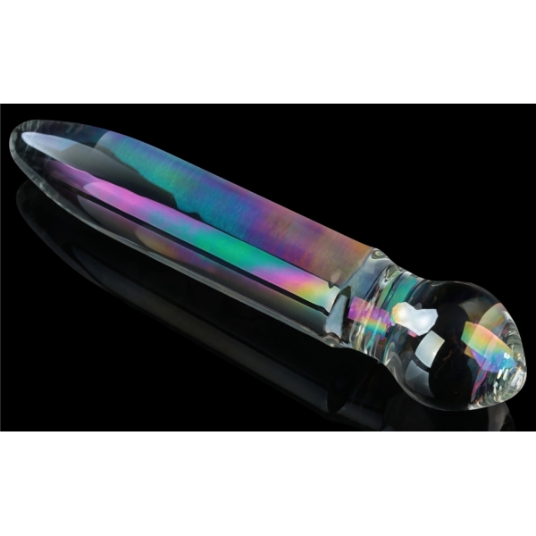 Prism Glass Dildo 18 x 3.7cm Transparent