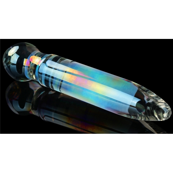 Prism Glass Dildo 18 x 3.7cm Transparent