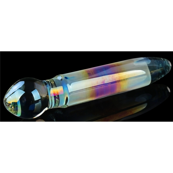 Prism Glass Dildo 18 x 3.7cm Transparent