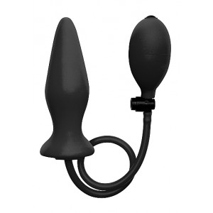 Ouch! Plug gonflable Ouch en silicone noir