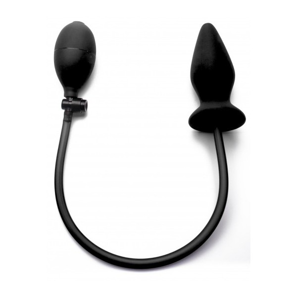 Plug gonflable Ouch en silicone noir
