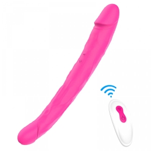 RealCockz Vibrierender Doppeldildo King 3 - 31 x 4 cm Pink