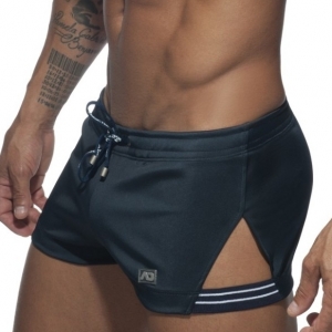 Addicted Navy blue Side Stripe shorts