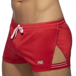 Addicted Side Stripe Shorts Red