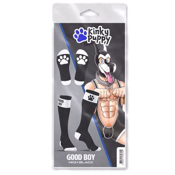 Big Good Boy High Socks Black