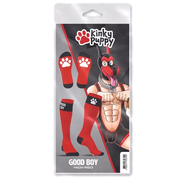 Big Good Boy red high socks