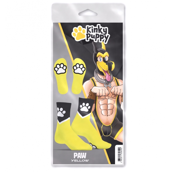 Paw Kinky Puppy Socken Gelb