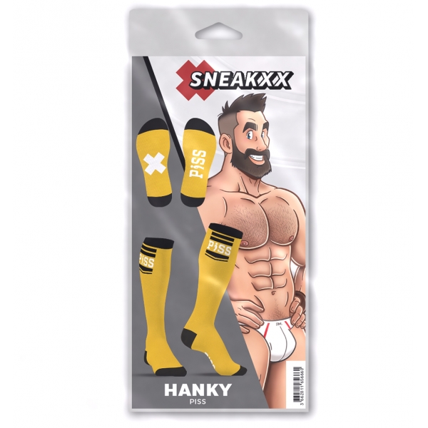 HANKY PISS SneakXX Calcetines Altos Amarillo