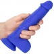 Kapitein vibrerende dildo 16 x 4 cm Blauw