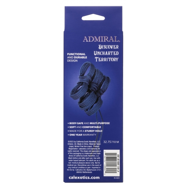 Admiraal bondage touw 10 meter Blauw