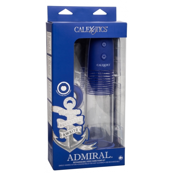 Pompa per pene automatica Rock Hard Admiral 20 x 5,5 cm