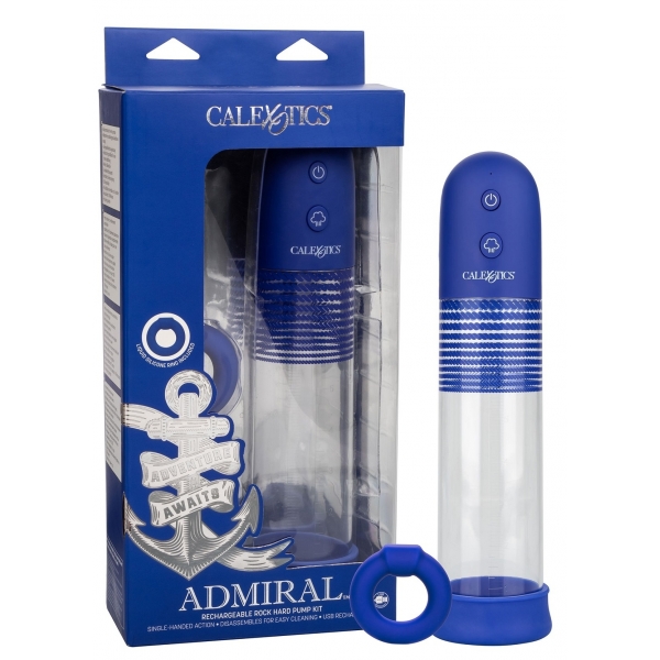 Rock Hard Admiral Automatic Penis Pump 20 x 5.5cm