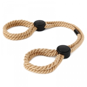 BDSMaster Dual-purpose Hand/anklets Rope FLESH