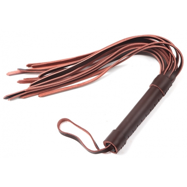 Cowhide Horse Riding Whip BROWN