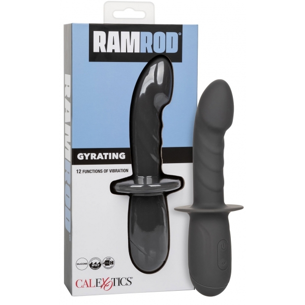 Ramrod vibrerende dildo met roterende handgreep 11 x 3,2cm