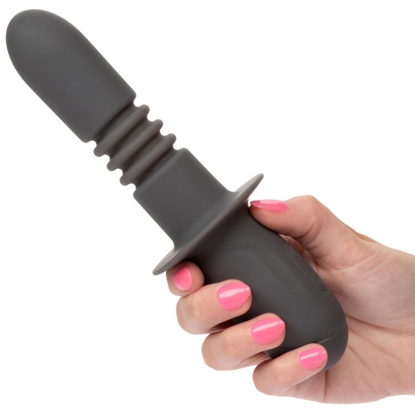 Dildo Ramrod Push-Up com pega para empurrar 11 x 3,2cm