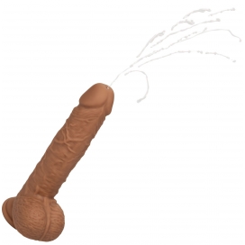 Dildo Vibratório Fuck Squirting 17 x 4,2cm Castanho