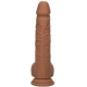 Fuck Squirting Vibrating Dildo 17 x 4.2cm Brown