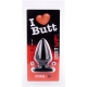 Plug anal FAT S I Love Butt 11 x 6 cm Noir