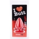 Plug Fat S I Love Butt 11 x 6 cm Red