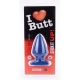 Plug Fat S I Love Butt 11 x 6 cm Blau