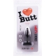 Plug anal SLIM S I Love Butt 8.5 x 3 cm Noir