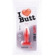 Plug Slim S I Love Butt 8.5 x 3 cm Red