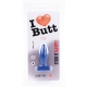 Plug anal SLIM S I Love Butt 8.5 x 3 cm Bleu