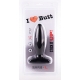 Plug Slim L I Love Butt 14 x 4.8 cm Schwarz