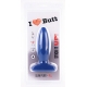 Plug Slim L I Love Butt 14 x 4,8 cm Blu