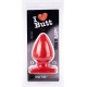 Plug anal SPADE L I Love Butt 15 x 9 cm Rouge