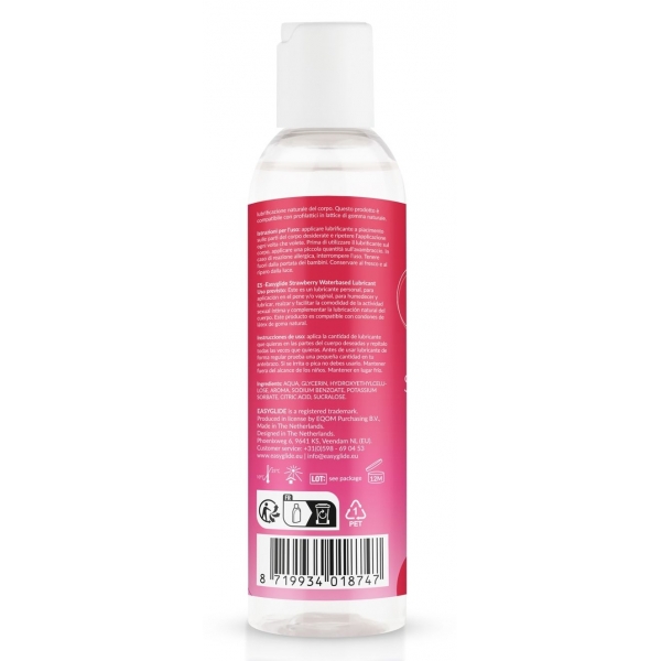 EasyGlide Strawberry Waterbased Lubricant - 150 ml