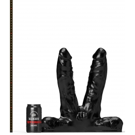 Doppio Dildo ABS03 Teamwork All Black Steroid 25 x 7 cm