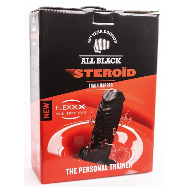 Dildo ABS11 The Personal Trainer All Black Steroïd 31 x 15 cm