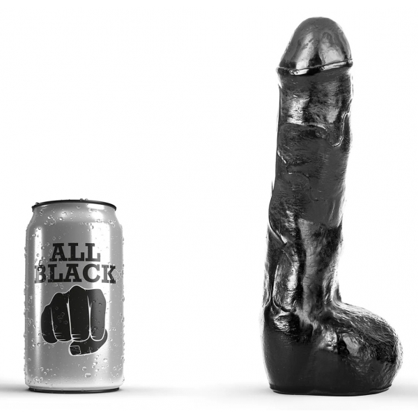 Dildo AB12 Keith All Black 17 x 4.5cm