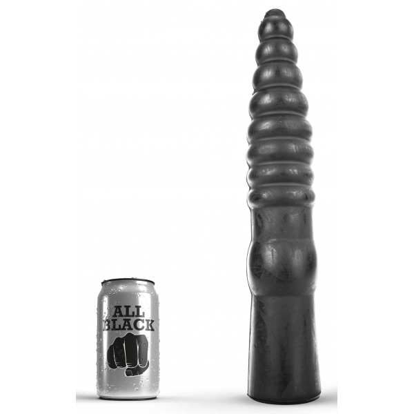 Dildo AB20 Afdruiprek Alles Zwart 26 x 7cm