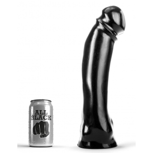 All Black Dildo AB50 Big Time Helemaal Zwart 29 x 7,2cm