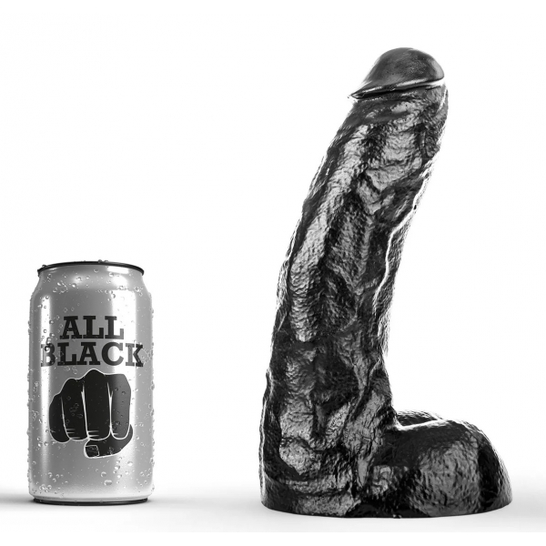 Dildo AB67 Ray All Black 22 x 6,5 cm