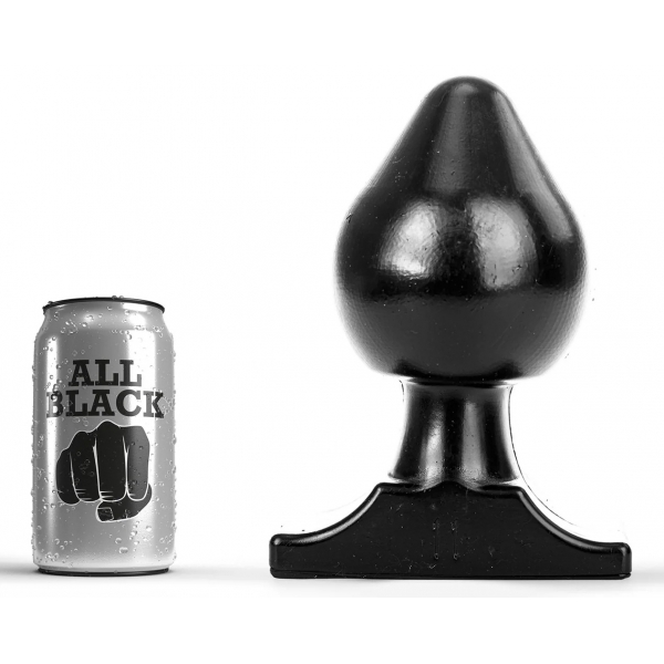 Stecker XXL All Black 16 x 11 cm Schwarz