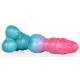 Alien Beast Cyan Rainbow 9.4" Dildo - H