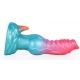 Alien Beast Cyan Rainbow 7.7" Dildo - J